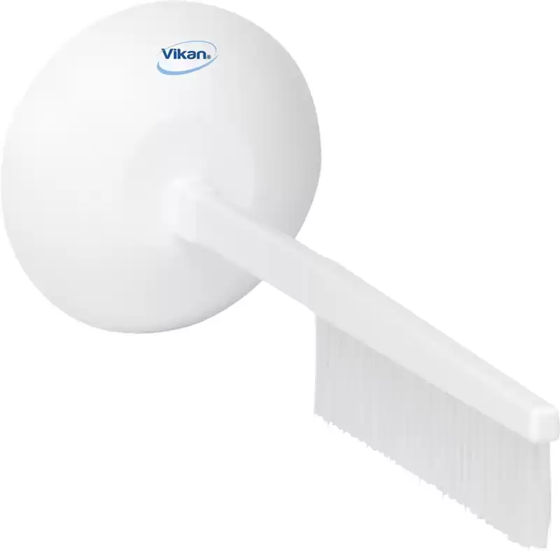 Vikan Brush with Hand Guard 500mm, Medium WHITE