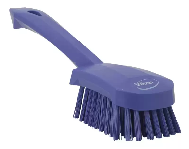 Vikan Washing Brush w/Short Handle 270mm, Stiff PINK
