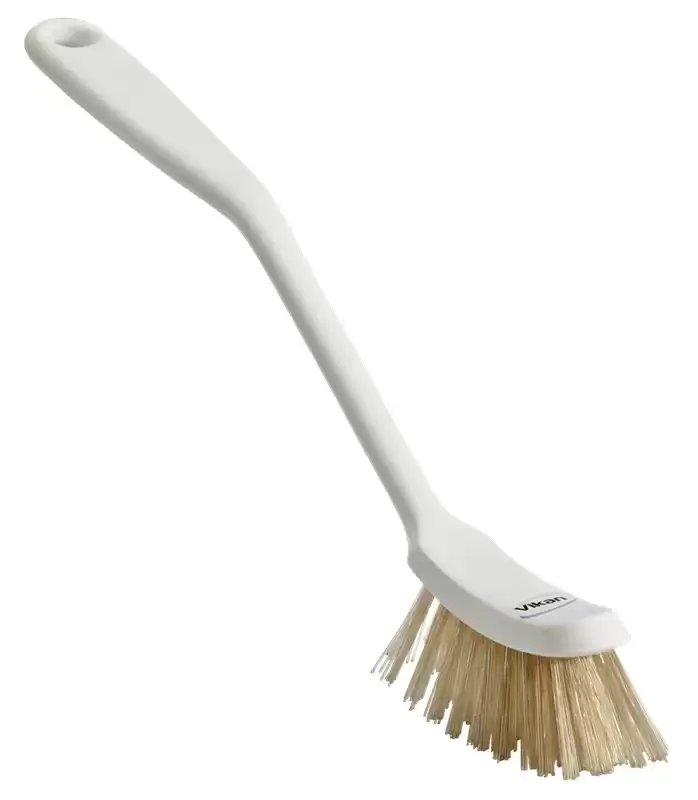 Vikan Brush with heat resistant filaments 290mm, Hard WHITE